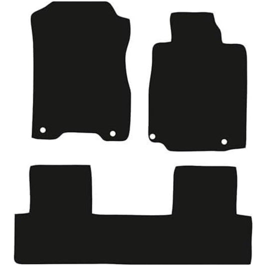 HONDA CR-V 2012-2018 Tailored Fit Car Floor Mats Front & Rear With Non-Slip Backing, All-Weather Protection, Easy to Clean Perfect Fit 3-Pieces Set