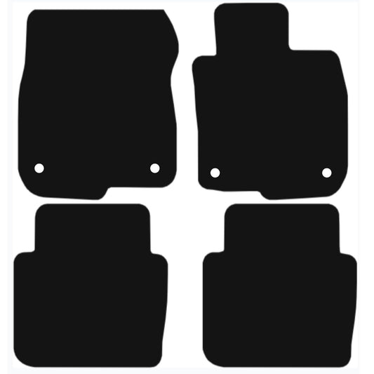 HONDA CR-V 2018-Onwards Tailored Fit Car Floor Mats Front & Rear With Non-Slip Backing, All-Weather Protection, Easy to Clean Perfect Fit 4-Pieces Set