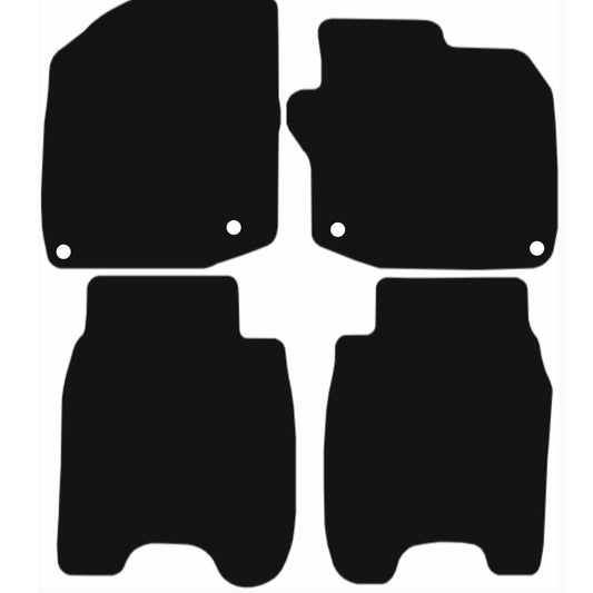 HONDA Civic 2013-2016 Tailored Fit Car Floor Mats Front & Rear With Non-Slip Backing, All-Weather Protection, Easy to Clean Perfect Fit 4-Pieces Set