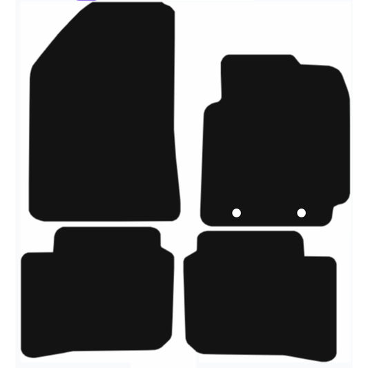 Premium Tailored Car Mat for HYUNDAI I-10 2020-Onwards Front & Rear, Anti-Slip, All-Weather Car Mats, Easy to Clean Custom Fit 4-Pieces Set