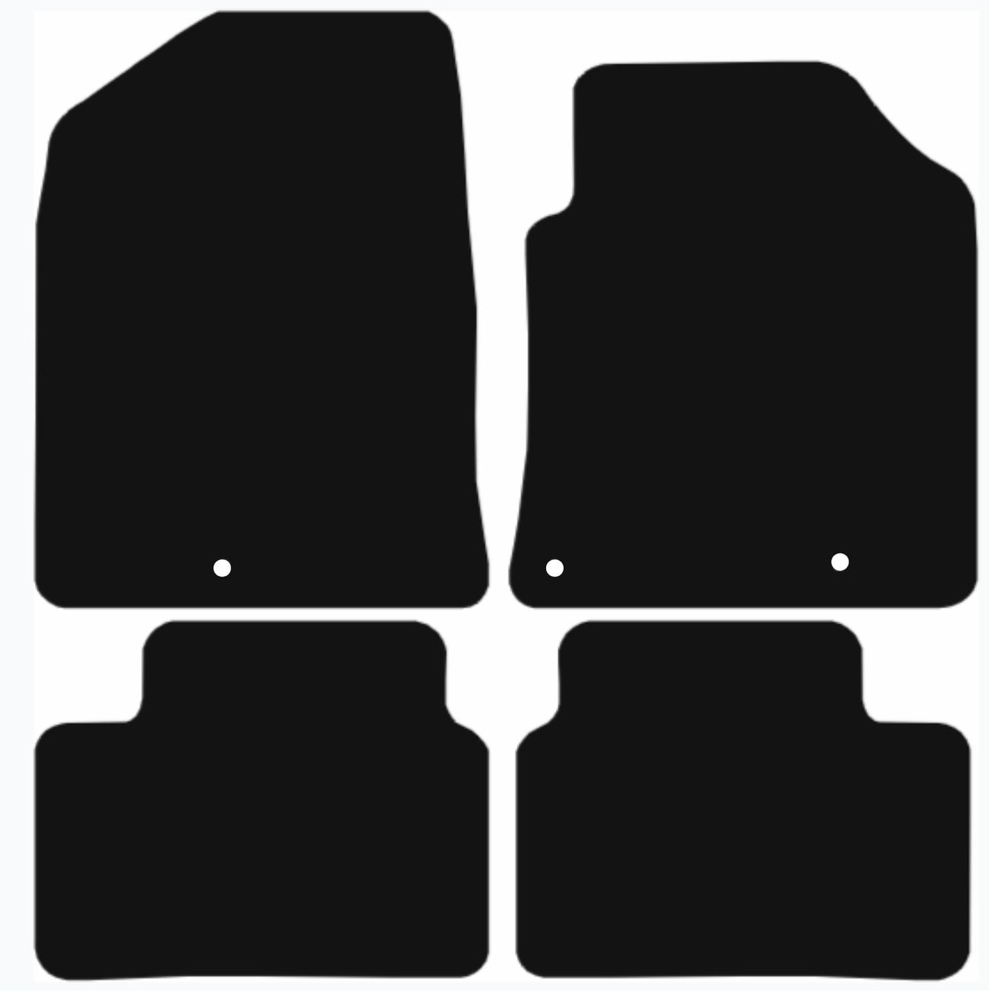 Premium Tailored Car Mat for HYUNDAI I30 2017-Onwards Front & Rear, Anti-Slip, All-Weather Car Mats, Easy to Clean Custom Fit 4-Pieces Set