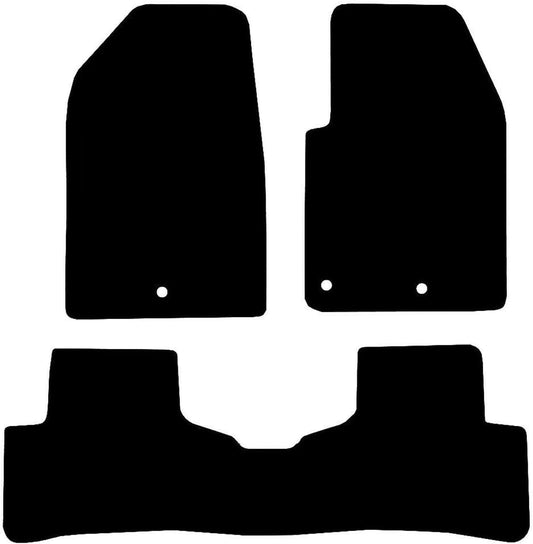 Premium Tailored Car Mat for HYUNDAI IONIQ Taxi Version 2016-2020 Front & Rear, Anti-Slip, All-Weather Car Mats, Easy to Clean Custom Fit 3-Pieces Set
