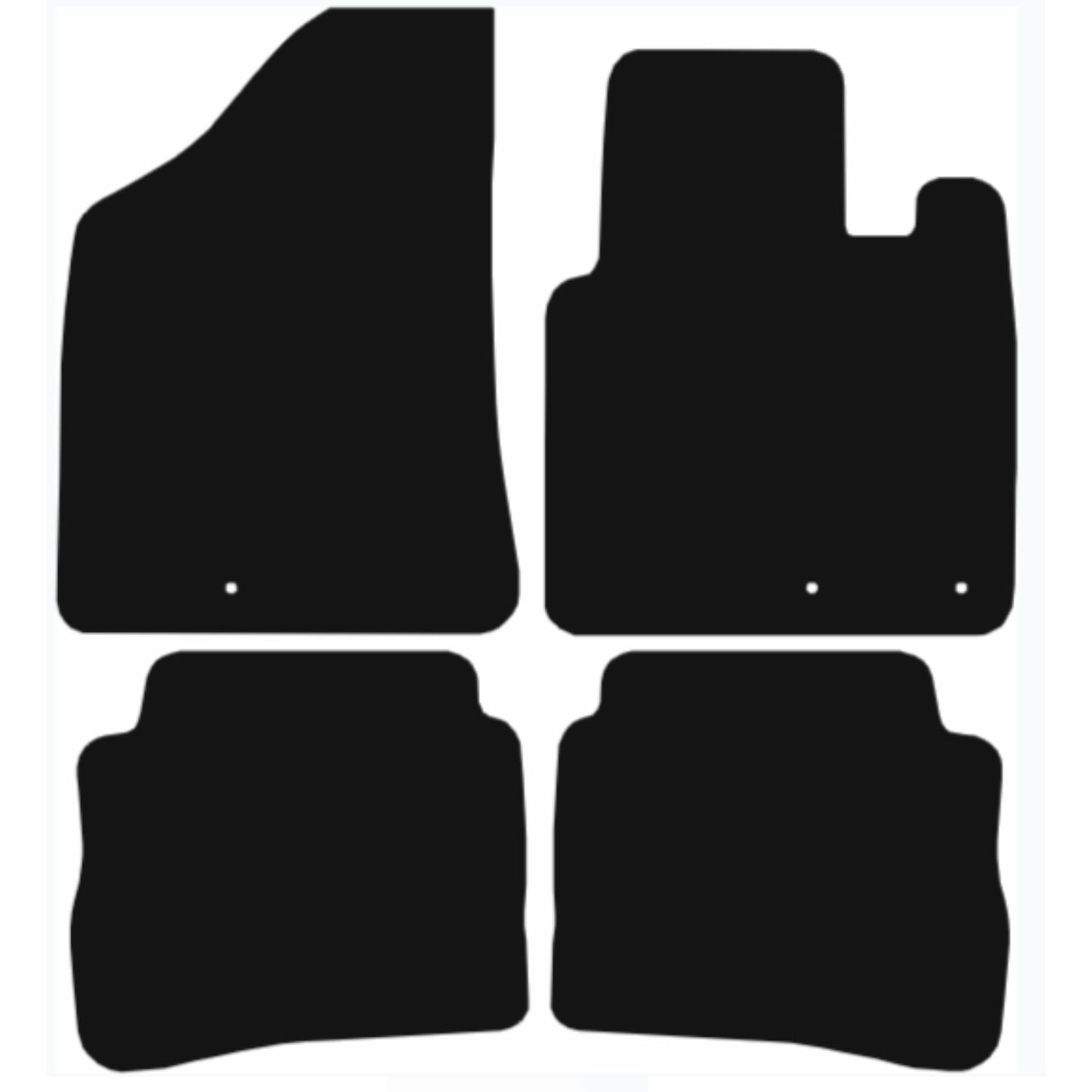 Premium Tailored Car Mat for HYUNDAI Santa Fe 2009-2012 Front & Rear, Anti-Slip, All-Weather Car Mats, Easy to Clean Custom Fit 4-Pieces Set