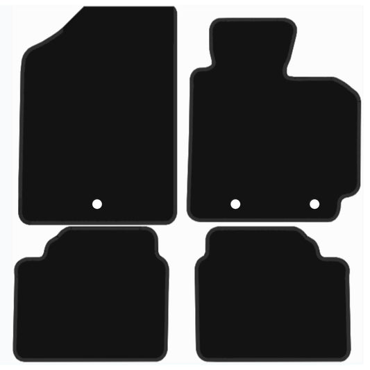 Premium Tailored Car Mat for HYUNDAI Veloster 2012-2018 Front & Rear, Anti-Slip, All-Weather Car Mats, Easy to Clean Custom Fit 4-Pieces Set
