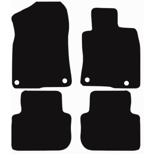 Honda Civic 2022-Onwards Tailored Fit Car Floor Mats Front & Rear With Non-Slip Backing, All-Weather Protection, Easy to Clean Perfect Fit 4-Pieces Set