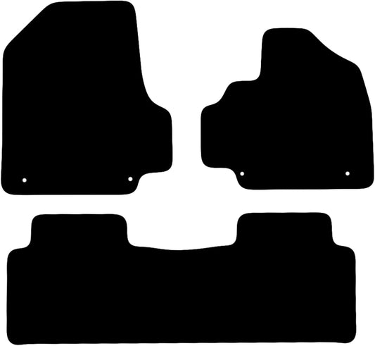 Premium Tailored Car Mat for Hyundai Ioniq 5 2021-Onwards Electric Fixed Centre Console Front & Rear, Anti-Slip, All-Weather Car Mats, Easy to Clean Custom Fit 3-Pieces Set