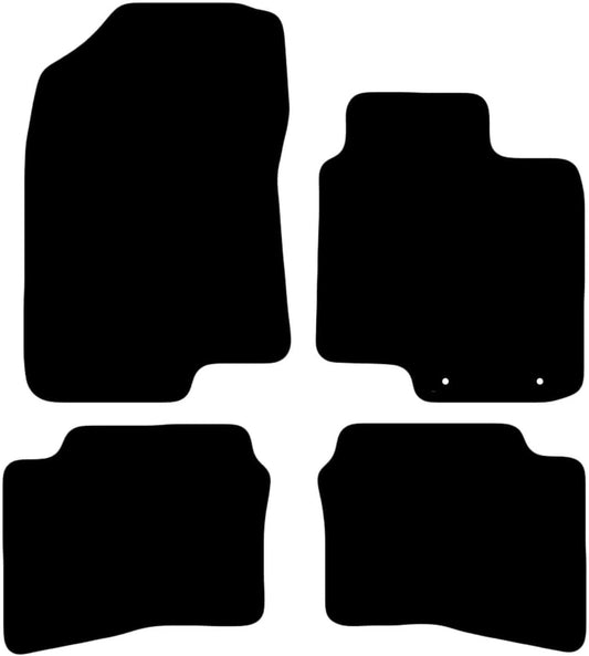 Premium Tailored Car Mat for Hyundai i20 2020-Onwards Front & Rear, Anti-Slip, All-Weather Car Mats, Easy to Clean Custom Fit 4-Pieces Set
