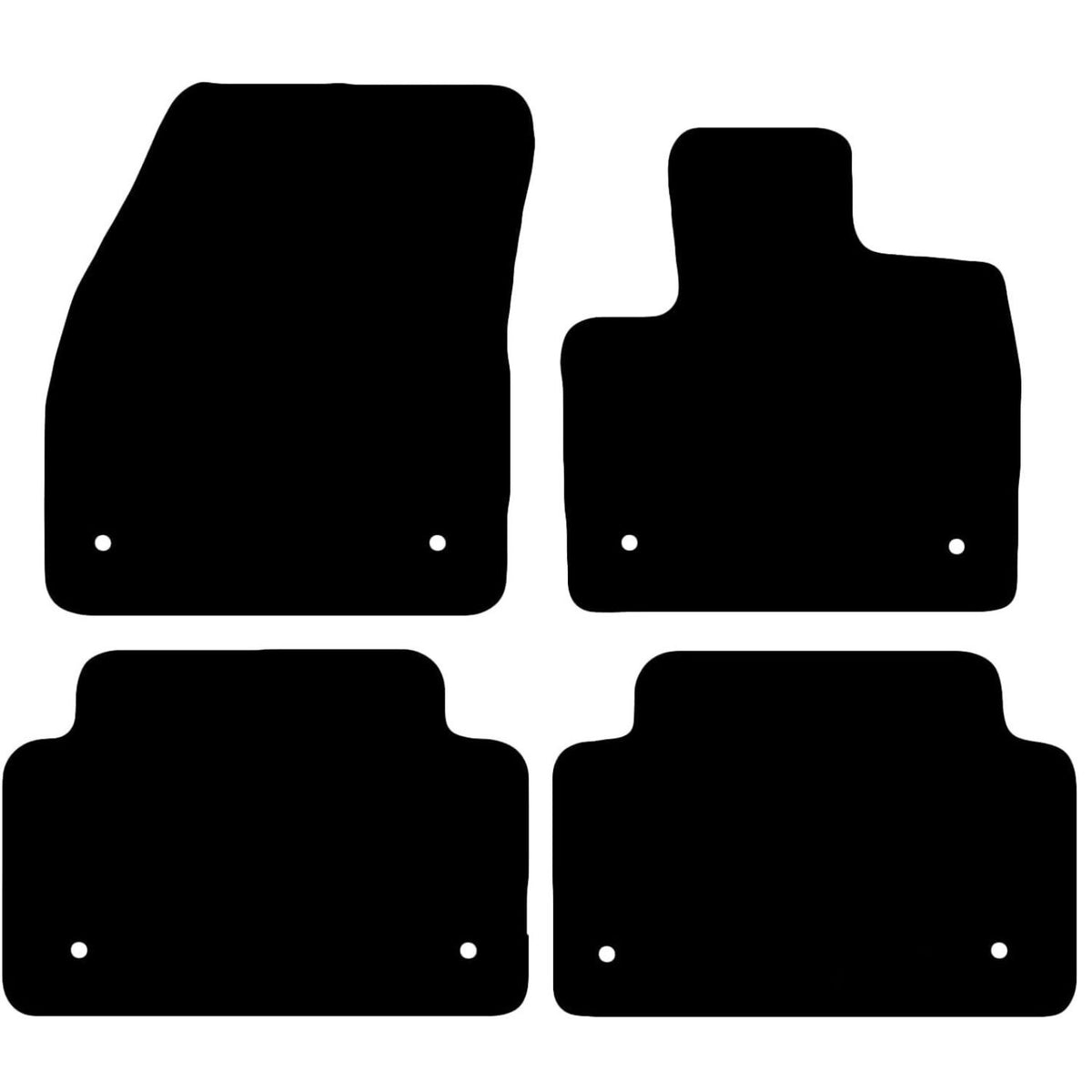 JAGUAR E PACE 2021-Onwards Tailored Fit Car Floor Mats Front & Rear With Non-Slip Backing, All-Weather Protection, Easy to Clean Perfect Fit 4-Pieces Set