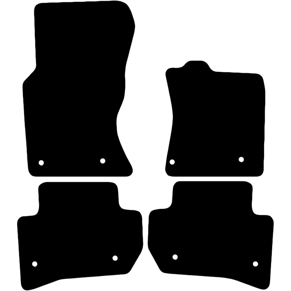 JAGUAR F-Pace 2016-Onwards Tailored Fit Car Floor Mats Front & Rear With Non-Slip Backing, All-Weather Protection, Easy to Clean Perfect Fit 4-Pieces Set
