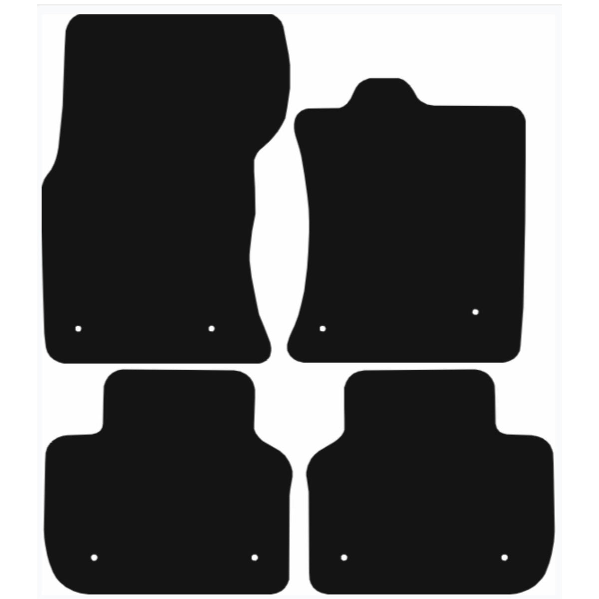 JAGUAR XF 2016-Onwards Tailored Fit Car Floor Mats Front & Rear With Non-Slip Backing, All-Weather Protection, Easy to Clean Perfect Fit 4-Pieces Set