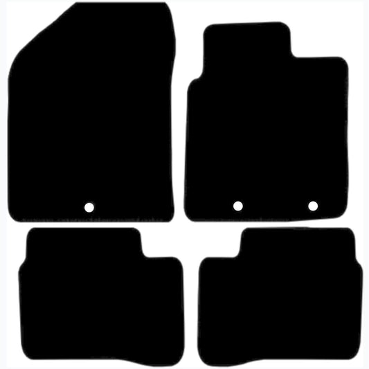 Premium Quality Car Mat for KIA Picanto 2011-2017 Front & Rear, Anti-Slip, All-Weather Car Mats, Easy to Clean Custom Fit 4-Pieces Set