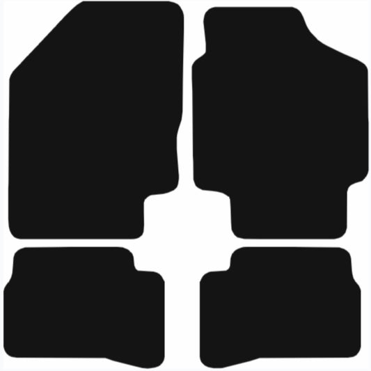 Premium Quality Car Mat for KIA Rio 2005-2010 No Clips Front & Rear, Anti-Slip, All-Weather Car Mats, Easy to Clean Custom Fit 4-Pieces Set