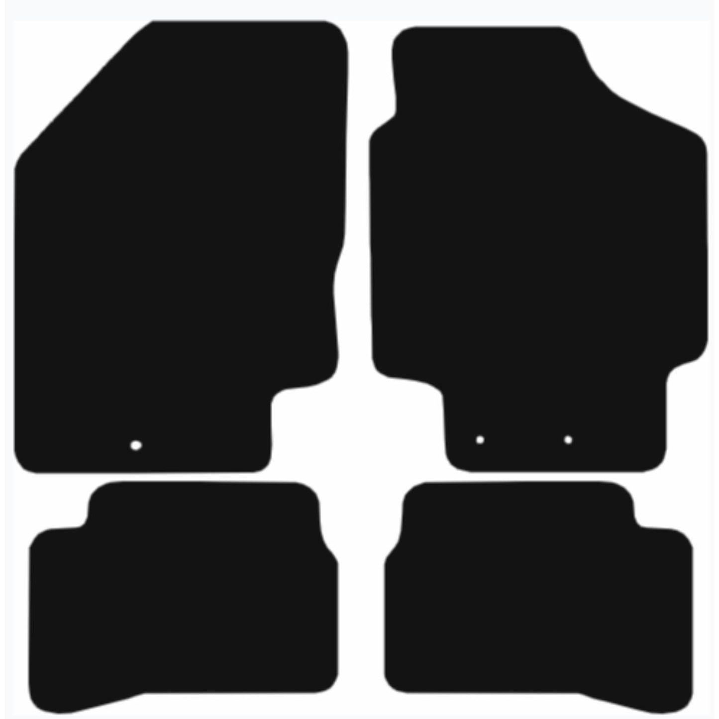 Premium Quality Car Mat for KIA Rio 2010-2011 Front & Rear, Anti-Slip, All-Weather Car Mats, Easy to Clean Custom Fit 4-Pieces Set
