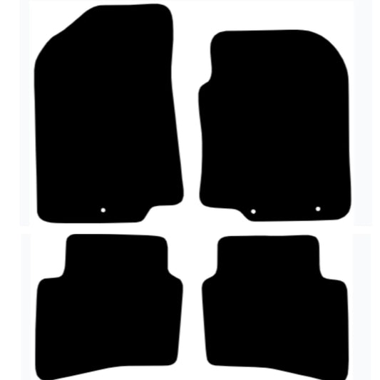 Premium Quality Car Mat for KIA Rio 2011-2017 Front & Rear, Anti-Slip, All-Weather Car Mats, Easy to Clean Custom Fit 4-Pieces Set