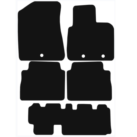 Premium Quality Car Mat for KIA Sorento 2012-2015 7 SEAT VERSION Front & Rear, Anti-Slip, All-Weather Car Mats, Easy to Clean Custom Fit 4-Pieces Set