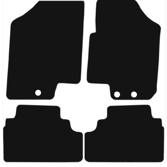 Premium Quality Car Mat for KIA Venga 2010-2019 Front & Rear, Anti-Slip, All-Weather Car Mats, Easy to Clean Custom Fit 4-Pieces Set