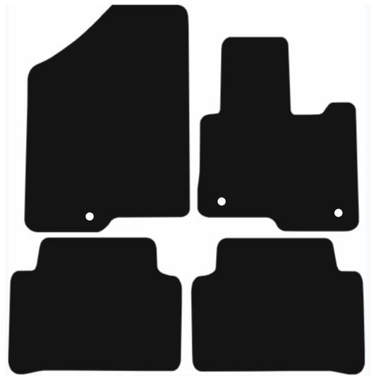 Premium Quality Car Mat for KIA Sorento Hybrid 2020-Onwards Front & Rear, Anti-Slip, All-Weather Car Mats, Easy to Clean Custom Fit 4-Pieces Set