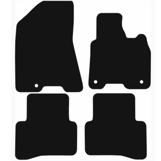Premium Quality Car Mat for KIA Sportage 2018-2021 Hook Fixing System Front & Rear, Anti-Slip, All-Weather Car Mats, Easy to Clean Custom Fit 4-Pieces Set