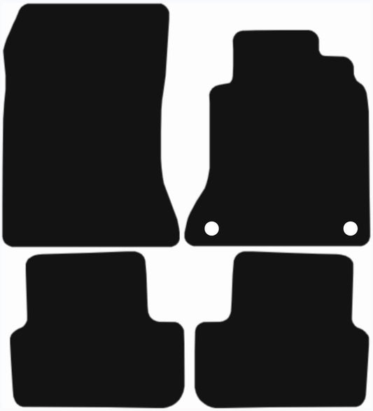 MERCEDES Cla 2013-2018 Tailored Fit Car Floor Mats Front & Rear With Non-Slip Backing, All-Weather Protection, Easy to Clean Perfect Fit 4-Pieces Set