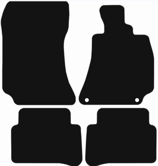 MERCEDES Cls 2011-2018 Tailored Fit Car Floor Mats Front & Rear With Non-Slip Backing, All-Weather Protection, Easy to Clean Perfect Fit 4-Pieces Set