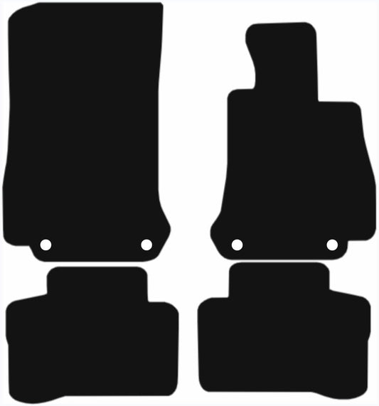 MERCEDES EQC 2019-Present Tailored Fit Car Floor Mats Front & Rear With Non-Slip Backing, All-Weather Protection, Easy to Clean Perfect Fit 4-Pieces Set