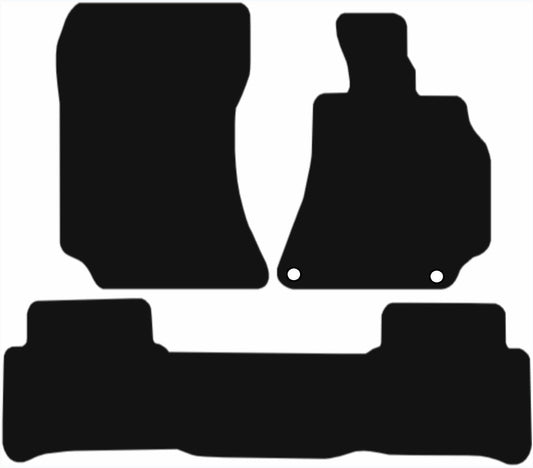 MERCEDES E Class 2008-2013 (1 Piece Rear Mat) Tailored Fit Car Floor Mats Front & Rear With Non-Slip Backing, All-Weather Protection, Easy to Clean Perfect Fit 3-Pieces Set