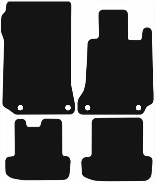 MERCEDES E Class 2009-2017 COUPE AUTO Tailored Fit Car Floor Mats Front & Rear With Non-Slip Backing, All-Weather Protection, Easy to Clean Perfect Fit 4-Pieces Set