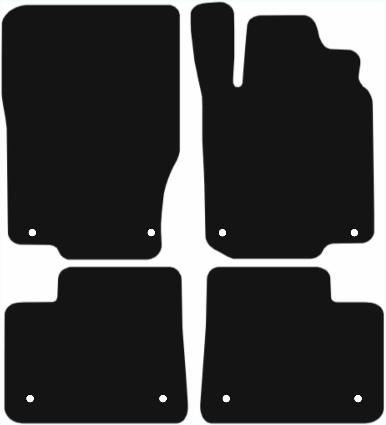 MERCEDES Gle 2016-2019 Tailored Fit Car Floor Mats Front & Rear With Non-Slip Backing, All-Weather Protection, Easy to Clean Perfect Fit 4-Pieces Set