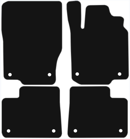 MERCEDES M Class 2012-2019 Tailored Fit Car Floor Mats Front & Rear With Non-Slip Backing, All-Weather Protection, Easy to Clean Perfect Fit 4-Pieces Set