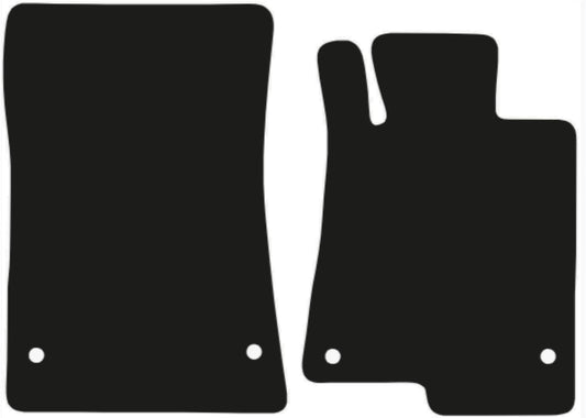 MERCEDES Slk 2011-2020 Tailored Fit Car Floor Mats Front & Rear With Non-Slip Backing, All-Weather Protection, Easy to Clean Perfect Fit 2-Pieces Set