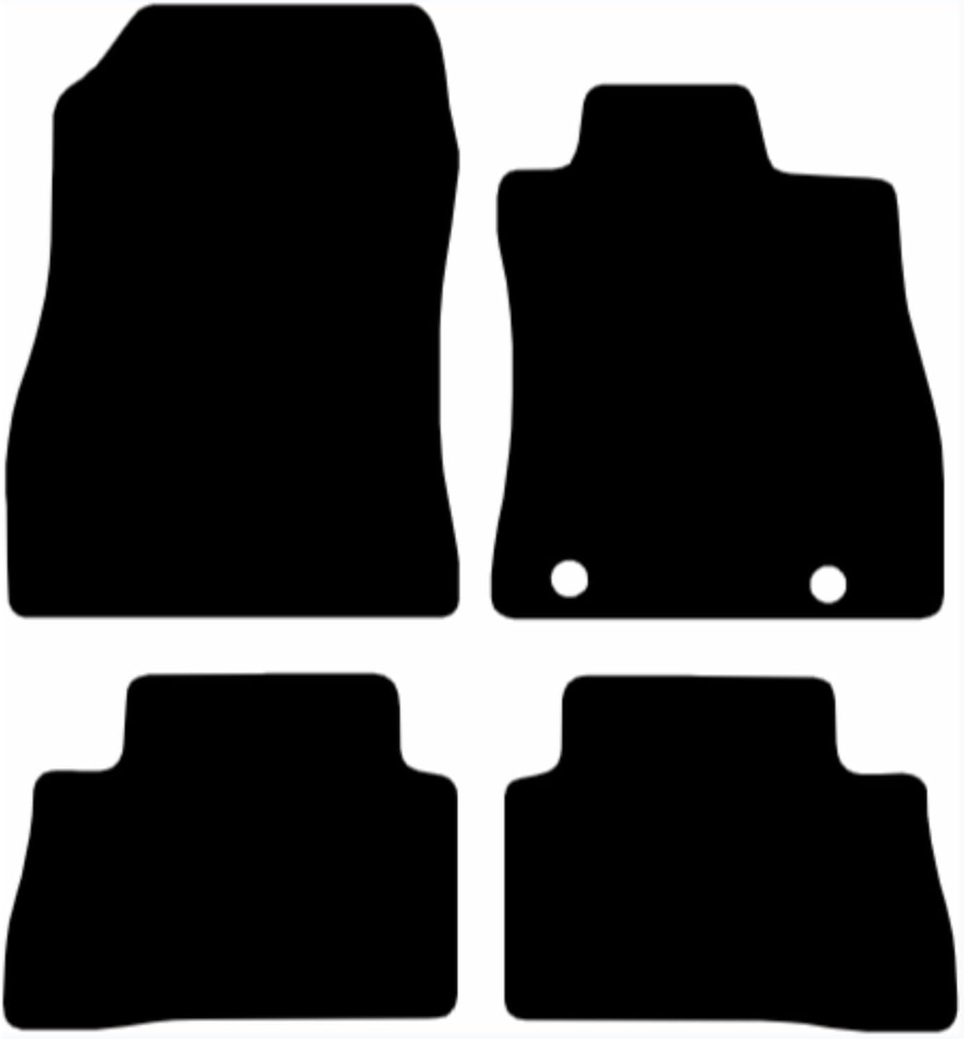 Nissan Juke 2010-2019 Tailored Fit Car Floor Mats Front & Rear With Non-Slip Backing, All-Weather Protection, Easy to Clean Perfect Fit 4-Pieces Set