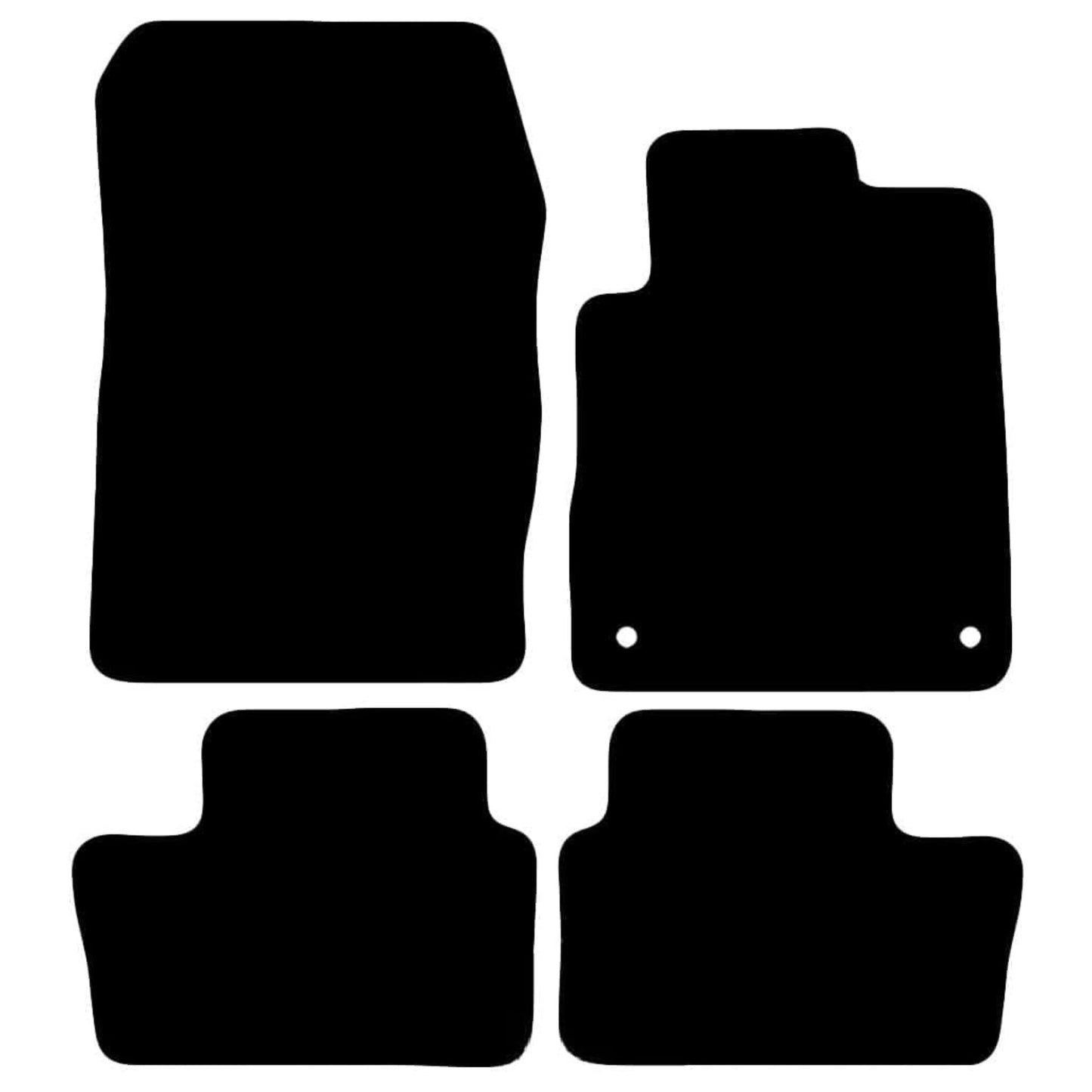 Nissan Juke 2019-Onwards Tailored Fit Car Floor Mats Front & Rear With Non-Slip Backing, All-Weather Protection, Easy to Clean Perfect Fit 4-Pieces Set