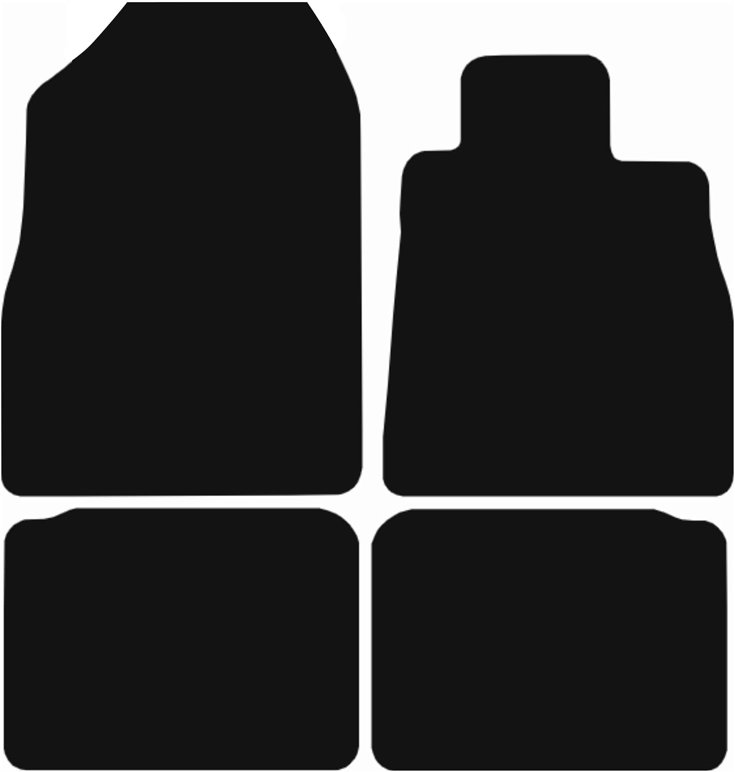 Nissan Micra 2017-Onwards Tailored Fit Car Floor Mats Front & Rear With Non-Slip Backing, All-Weather Protection, Easy to Clean Perfect Fit 4-Pieces Set