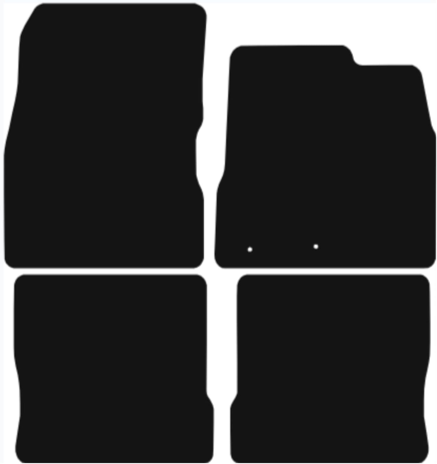 Nissan Note 2013-2017 Tailored Fit Car Floor Mats Front & Rear With Non-Slip Backing, All-Weather Protection, Easy to Clean Perfect Fit 4-Pieces Set