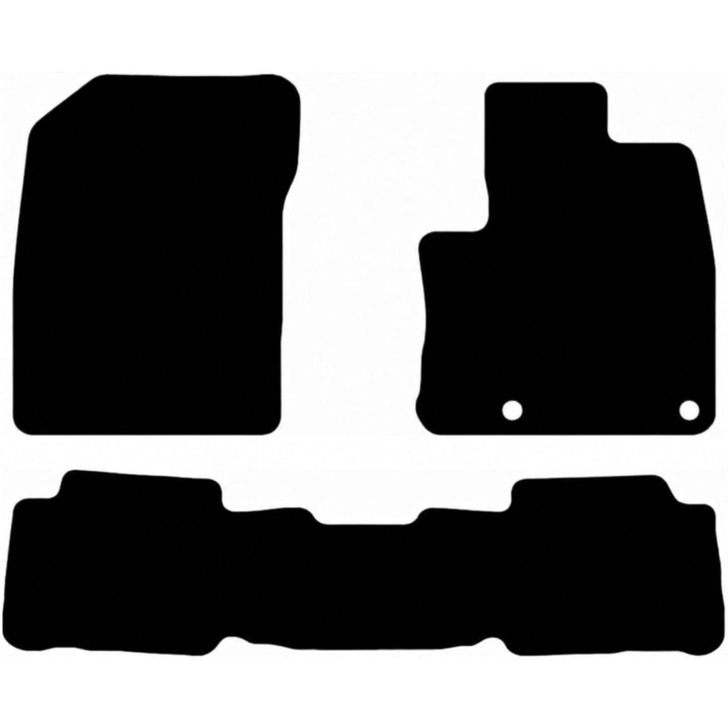 Nissan Qashai E-Power 2022-ON Tailored Fit Car Floor Mats Front & Rear With Non-Slip Backing, All-Weather Protection, Easy to Clean Perfect Fit 3-Pieces Set
