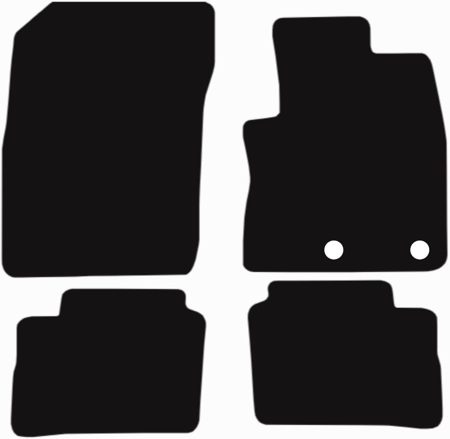 Nissan Qashqai e-Power J12 2022-Onwards Tailored Fit Car Floor Mats Front & Rear With Non-Slip Backing, All-Weather Protection, Easy to Clean Perfect Fit 4-Pieces Set