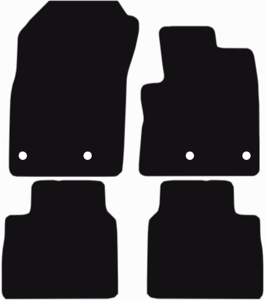 Nissan X-Trail Mild Hybrid T33 2022-ON Tailored Fit Car Floor Mats Front & Rear With Non-Slip Backing, All-Weather Protection, Easy to Clean Perfect Fit 4-Pieces Set