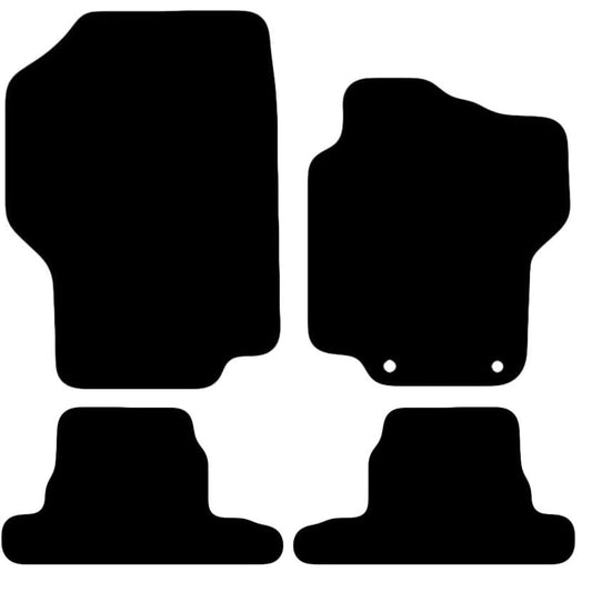 Premium Tailored Car Mat for PEUGEOT 1007 2004-2009 Front & Rear, Anti-Slip, All-Weather Car Mats, Easy to Clean Custom Fit 4-Pieces Set