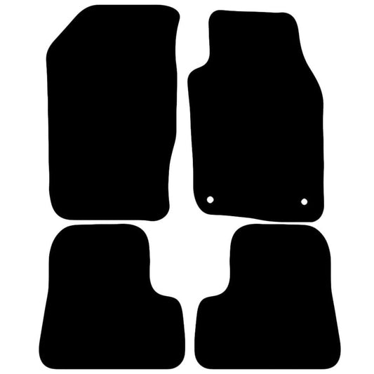 Premium Tailored Car Mat for PEUGEOT 206 1998-2006 Front & Rear, Anti-Slip, All-Weather Car Mats, Easy to Clean Custom Fit 4-Pieces Set