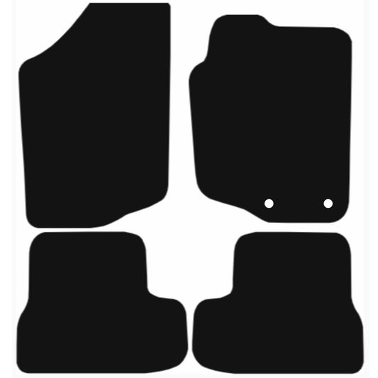 Premium Tailored Car Mat for PEUGEOT 207 CC 2006-2014 Front & Rear, Anti-Slip, All-Weather Car Mats, Easy to Clean Custom Fit 4-Pieces Set