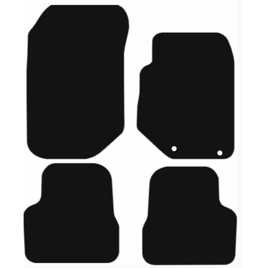 Premium Tailored Car Mat for PEUGEOT 208 2020-Onwards Front & Rear, Anti-Slip, All-Weather Car Mats, Easy to Clean Custom Fit 4-Pieces Set
