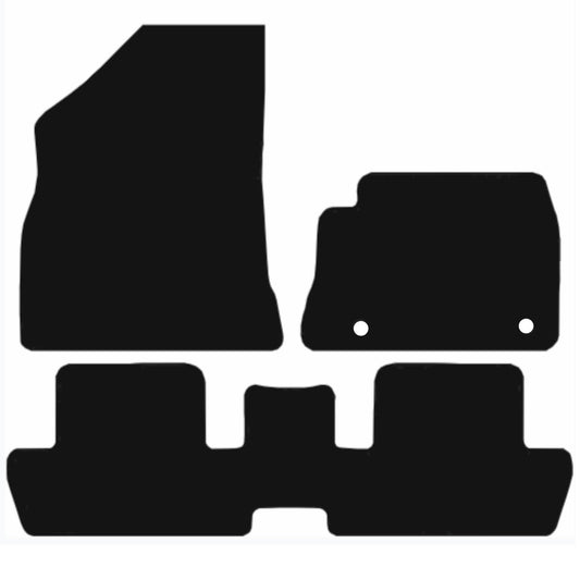 Premium Tailored Car Mat for PEUGEOT 3008 2009-2016 Front & Rear, Anti-Slip, All-Weather Car Mats, Easy to Clean Custom Fit 3-Pieces Set
