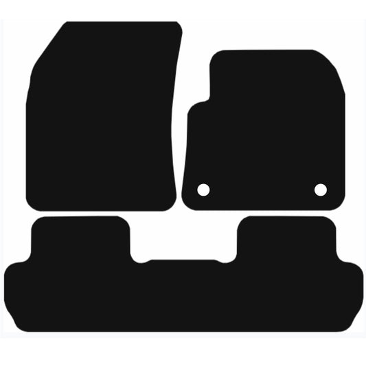 Premium Tailored Car Mat for PEUGEOT 3008 2016 Onwards Front & Rear, Anti-Slip, All-Weather Car Mats, Easy to Clean Custom Fit 3-Pieces Set