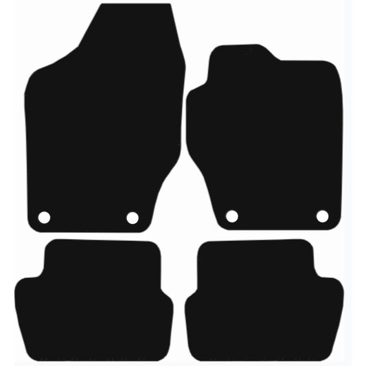 Premium Tailored Car Mat for PEUGEOT 308 2008-2013 Front & Rear, Anti-Slip, All-Weather Car Mats, Easy to Clean Custom Fit 4-Pieces Set