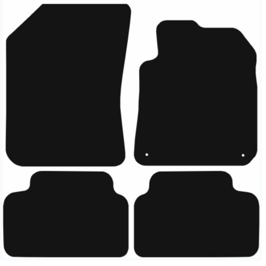 Premium Tailored Car Mat for PEUGEOT 308 2014-2021 Front & Rear, Anti-Slip, All-Weather Car Mats, Easy to Clean Custom Fit 4-Pieces Set