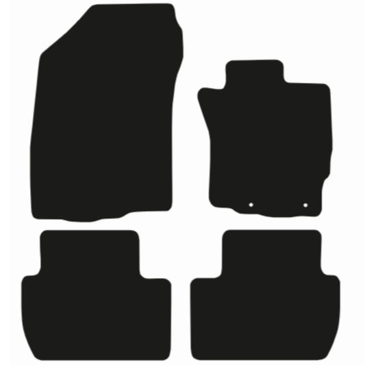 Premium Tailored Car Mat for PEUGEOT 4007 2007-2012 Front & Rear, Anti-Slip, All-Weather Car Mats, Easy to Clean Custom Fit 4-Pieces Set