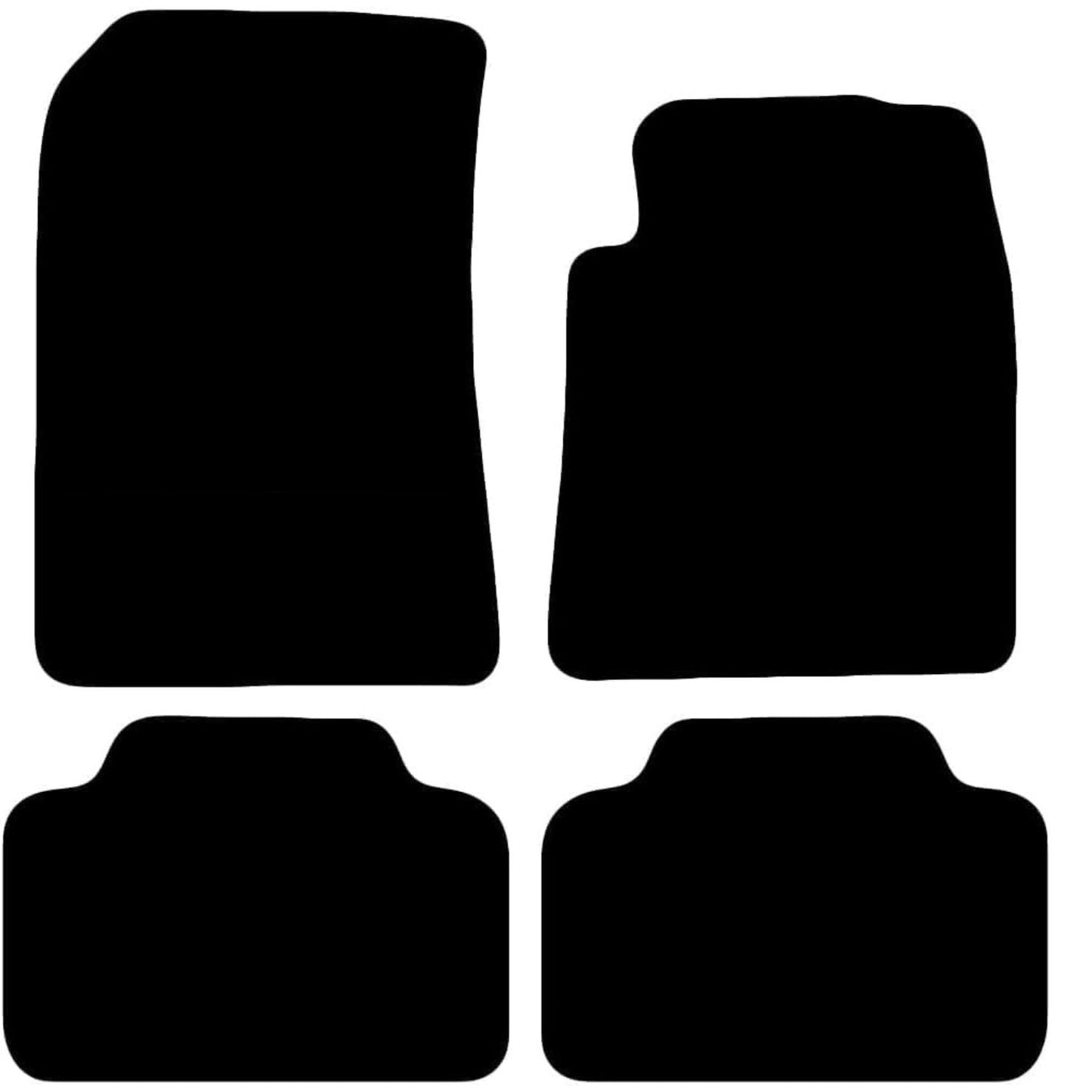 Premium Tailored Car Mat for PEUGEOT 407 2003-2010, No Clips Front & Rear, Anti-Slip, All-Weather Car Mats, Easy to Clean Custom Fit 4-Pieces Set
