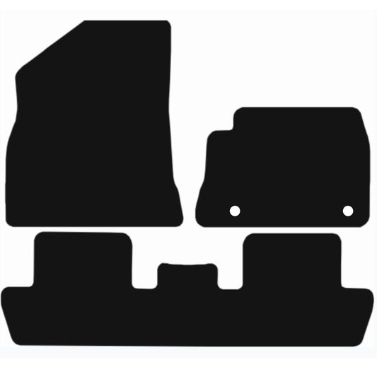 Premium Tailored Car Mat for PEUGEOT 5008 2010-2017 Front & Rear, Anti-Slip, All-Weather Car Mats, Easy to Clean Custom Fit 3-Pieces Set