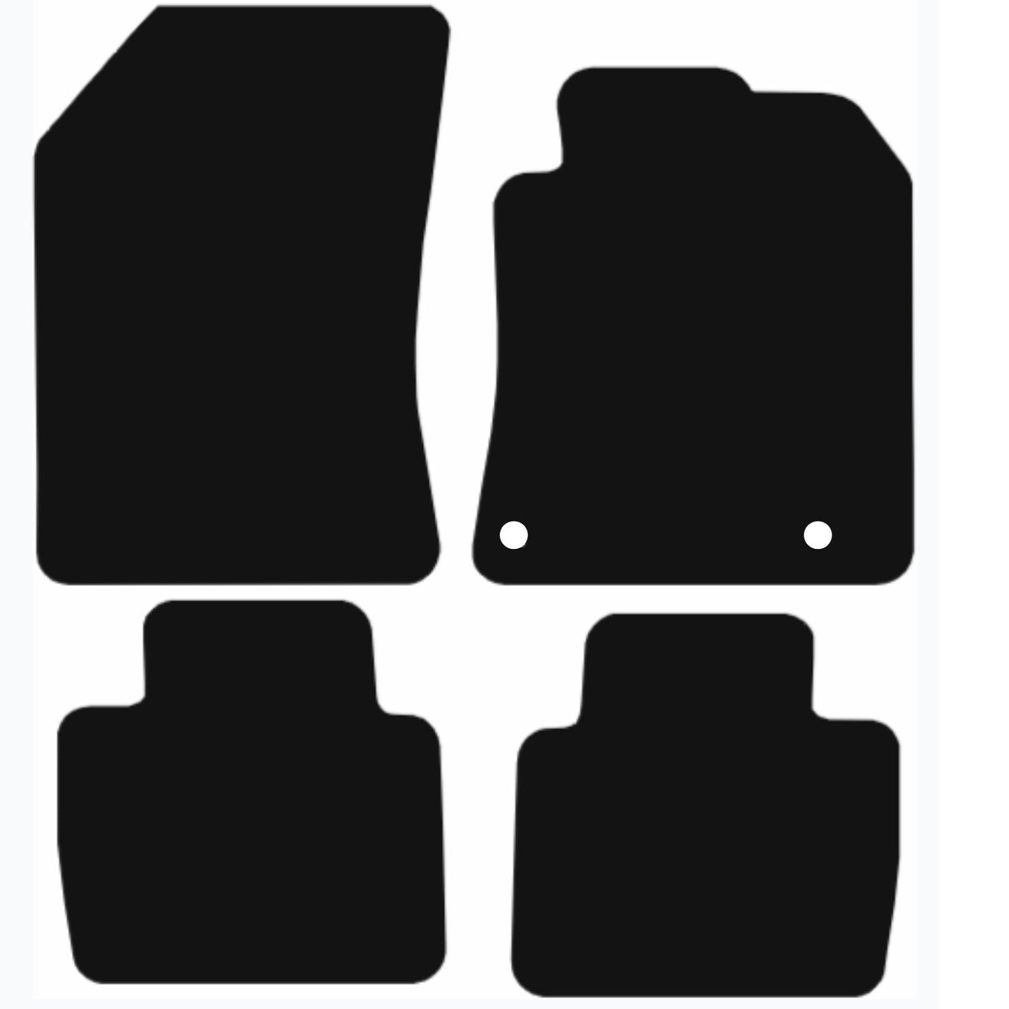 Premium Tailored Car Mat for PEUGEOT 508 2019-Onwards Front & Rear, Anti-Slip, All-Weather Car Mats, Easy to Clean Custom Fit 4-Pieces Set