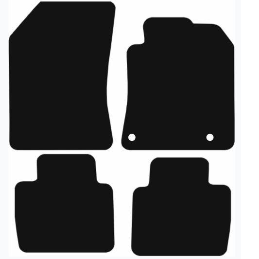 Premium Tailored Car Mat for PEUGEOT 508 2019-Onwards Front & Rear, Anti-Slip, All-Weather Car Mats, Easy to Clean Custom Fit 4-Pieces Set